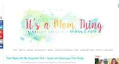 Desktop Screenshot of momthingreviews.com