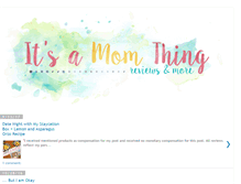 Tablet Screenshot of momthingreviews.com